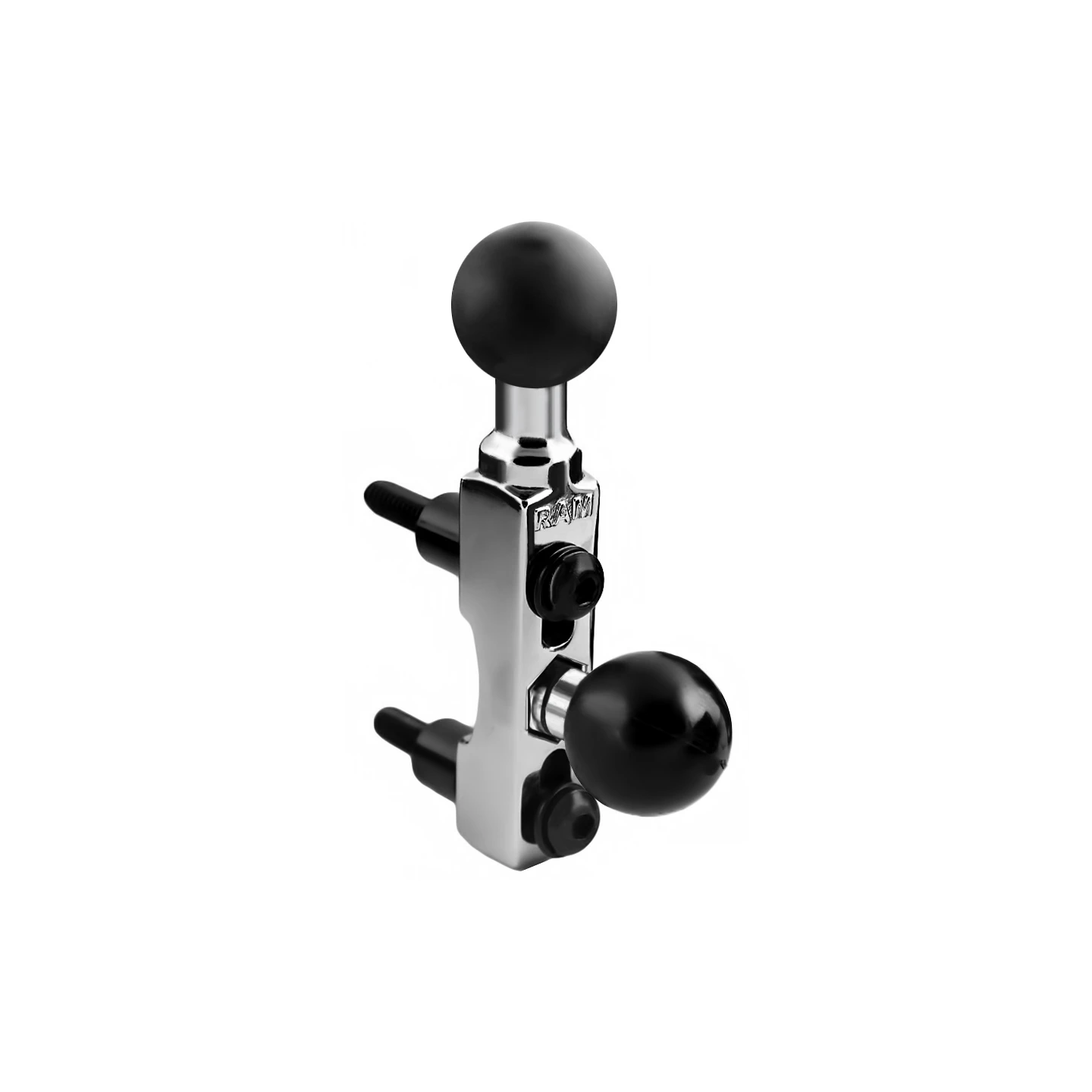 Chrom-Basisbefestigung für Motorräder (Lenker/Bremse/Kupplung) mit zweiter Kugel -  (1 Zoll)