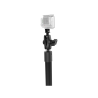 Tough-Pole action camera mount with double T-slot base for Tough-Track rail systems