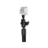 Tough-Pole action camera mount with double T-slot base for Tough-Track rail systems