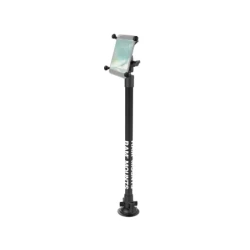 Stand-Saugfuss mit Universal X-Grip Klammer für große Smartphones (Phablets) - Saugfuss, Kunststoffrohr (ca. 450 mm)