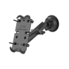 Quick-Grip universal suction cup holder for electronic devices - (1 inch), long connecting arm
