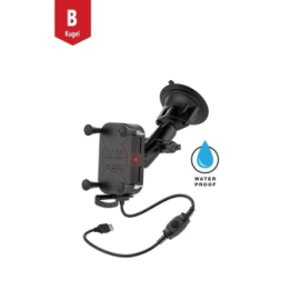 Tough-Charge X-Grip Saugfuss-Halterung für Smartphones mit Ladefunktion -  (1 Zoll)