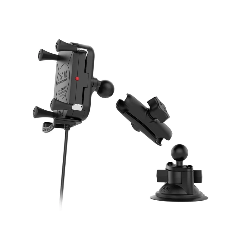 Tough-Charge X-Grip Saugfuss-Halterung für Smartphones mit Ladefunktion -  (1 Zoll)