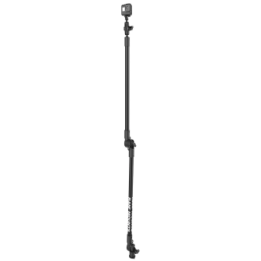 Tough-Pole GoPro Kamerahalterung für Tough-Track Schienen -  (1 Zoll), Gesamtlänge ca. 950 mm, Track-Node-Basis