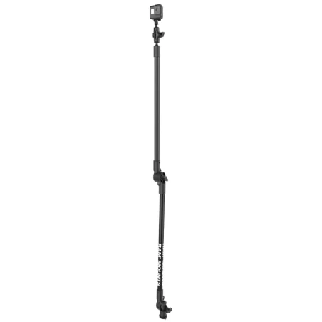 Tough-Pole GoPro Kamerahalterung für Tough-Track Schienen -  (1 Zoll), Gesamtlänge ca. 950 mm, Track-Node-Basis