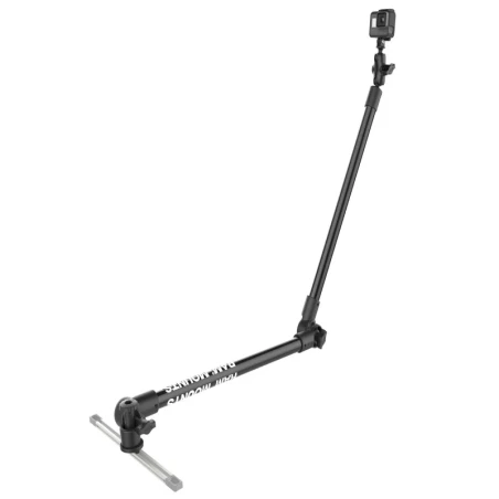 Tough-Pole GoPro Kamerahalterung für Tough-Track Schienen -  (1 Zoll), Gesamtlänge ca. 950 mm, Track-Node-Basis