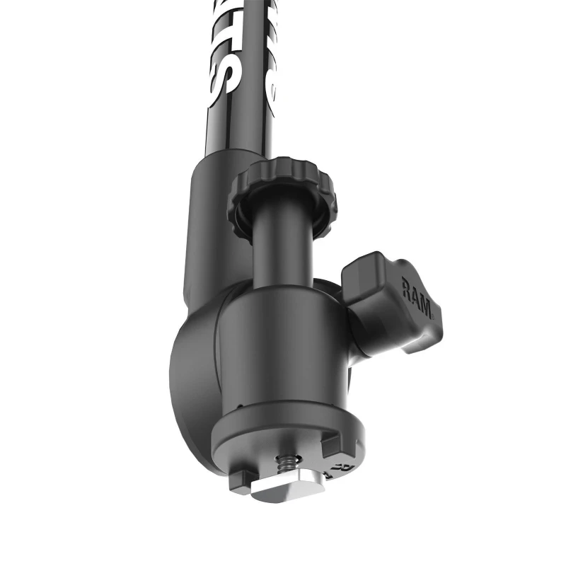 Tough-Pole GoPro Kamerahalterung für Tough-Track Schienen -  (1 Zoll), Gesamtlänge ca. 950 mm, Track-Node-Basis