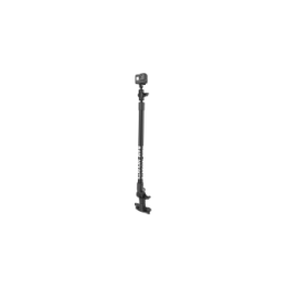 Tough-Pole GoPro Kamerahalterung für Tough-Track Schienen -  (1 Zoll), Gesamtlänge ca. 500 mm, Track-Node-Basis