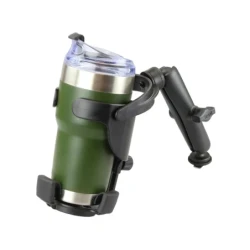 Tough-Track Getränkehalterung Level Cup XL (lang) - mit Tough-Track Basis,  (1 Zoll)
