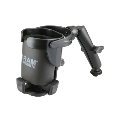 Tough-Track Getränkehalterung Level Cup XL (lang) - mit Tough-Track Basis,  (1 Zoll)