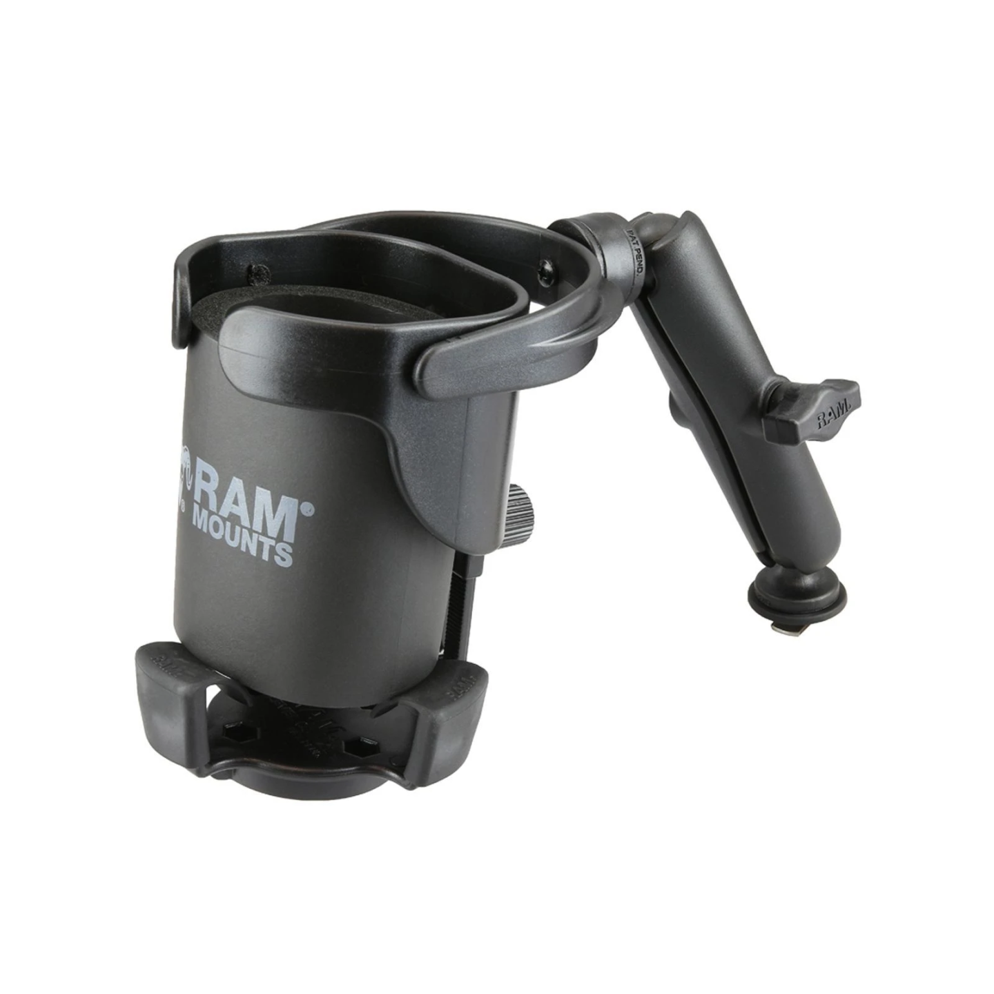 Tough-Track Getränkehalterung Level Cup XL (lang) - mit Tough-Track Basis,  (1 Zoll)