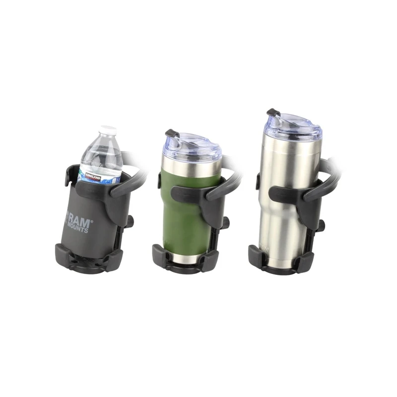 Tough-Track Getränkehalterung Level Cup XL (lang) - mit Tough-Track Basis,  (1 Zoll)