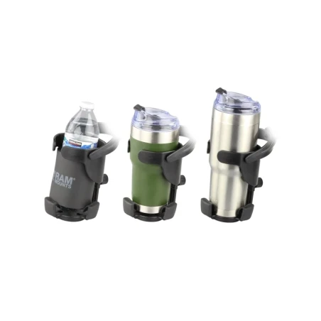 Tough-Track Getränkehalterung Level Cup XL (lang) - mit Tough-Track Basis,  (1 Zoll)