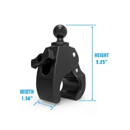 Tough-Claw retaining clamp (medium) with locking screw - (1 inch), diameter 25.4-40.6 mm