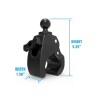 Tough-Claw retaining clamp (medium) with locking screw - (1 inch), diameter 25.4-40.6 mm
