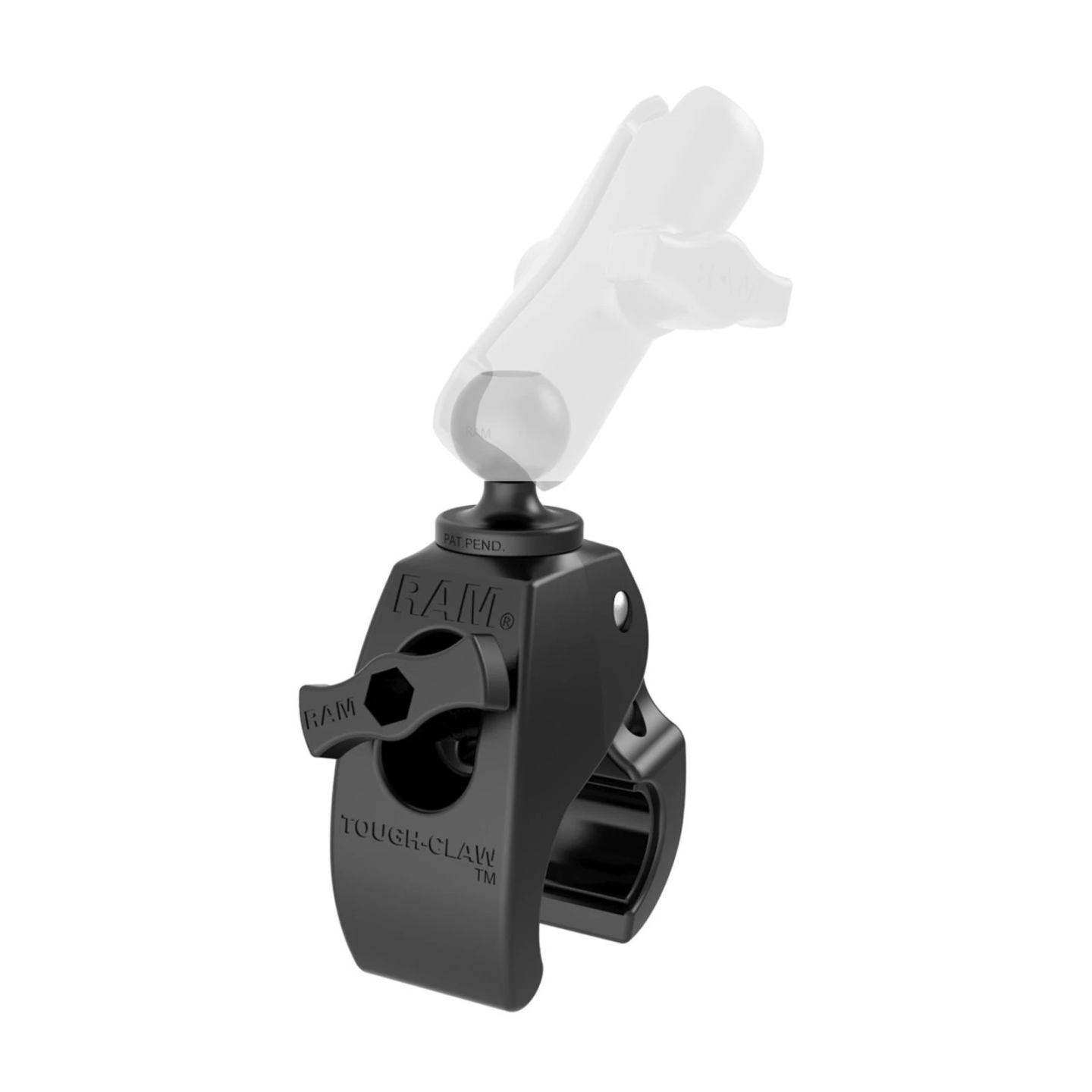Tough-Claw Halteklammer (mittel) mit Feststellschraube -  (1 Zoll), Durchmesser 25,4-40,6 mm