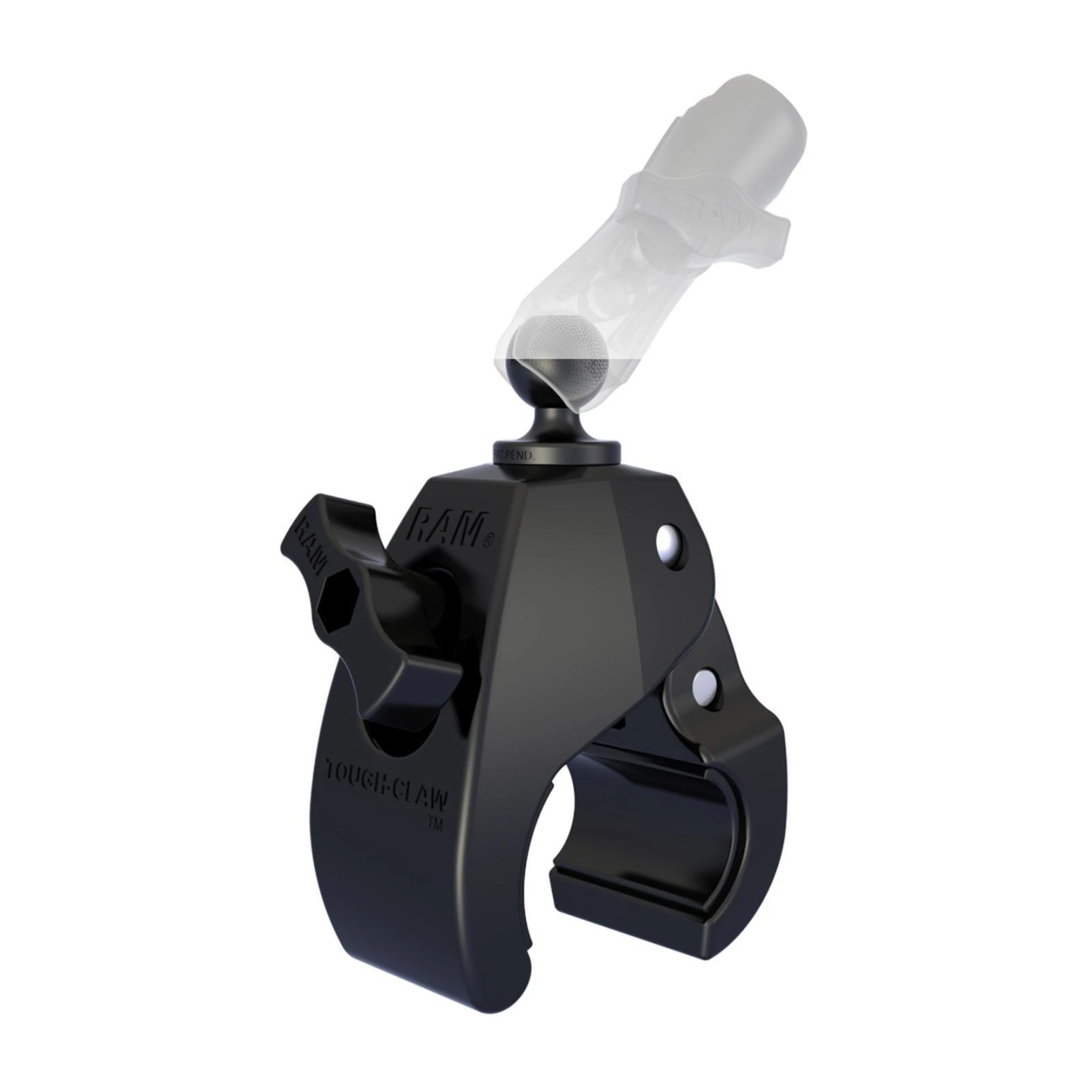 Tough-Claw Halteklammer (groß) mit Feststellschraube -  (1 Zoll), Durchmesser 25,4-55,9 mm