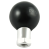 Base ball with M6-1 inch internal thread (steel) - (1 inch), hexagonal