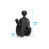 Tough-Claw retaining clip (large) with locking screw - (1.5 inch), diameter 25.4-55.9 mm