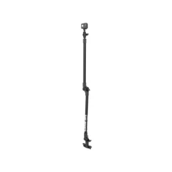 Tough-Pole GoPro-Set für Tough-Track Schienen -  (1 Zoll), Gesamtlänge ca. 120 cm, verstellbar, Doppel T-Slot Basis