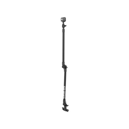 Tough-Pole GoPro set for Tough-Track rails - (1 inch), total length approx. 120 cm, adjustable, double T-slot base