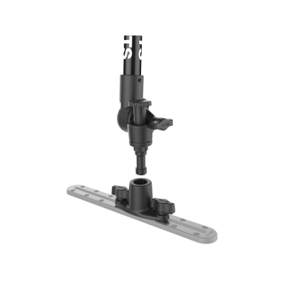 Tough-Pole GoPro-Set für Tough-Track Schienen -  (1 Zoll), Gesamtlänge ca. 120 cm, verstellbar, Doppel T-Slot Basis