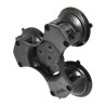 RAM Mounts Triple Suction Base with AMPS Holder - Each Screw Cap, Not Mounted, Plastic Plate