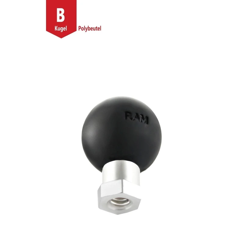 Basis-Kugel mit 1/4 Zoll-20 Innengewinde -  (1 Zoll), Sechskant