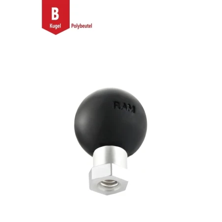 Basis-Kugel mit 1/4 Zoll-20 Innengewinde -  (1 Zoll), Sechskant