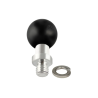 Base ball with 3/8 inch-16 grub screw - (1 inch), incl. washer