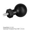 Tough ball with M6-1 x 6 mm grub screw - (1.5 inch)