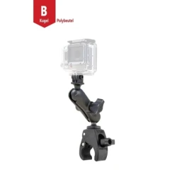Tough-Claw Kamerahalterung GoPro -  (1 Zoll), Tough-Claw klein (Durchmesser 15,9-29,0 mm), Verbindungsarm (ca. 90 mm)
