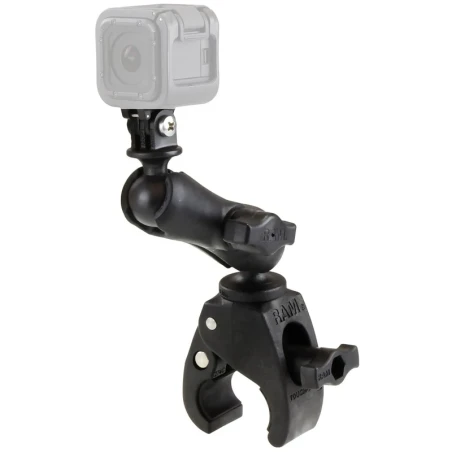 Tough-Claw camera mount GoPro - (1 inch), Tough-Claw small (diameter 15.9-29.0 mm), connecting arm (approx. 90 mm)