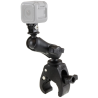 Tough-Claw camera mount GoPro - (1 inch), Tough-Claw small (diameter 15.9-29.0 mm), connecting arm (approx. 90 mm)