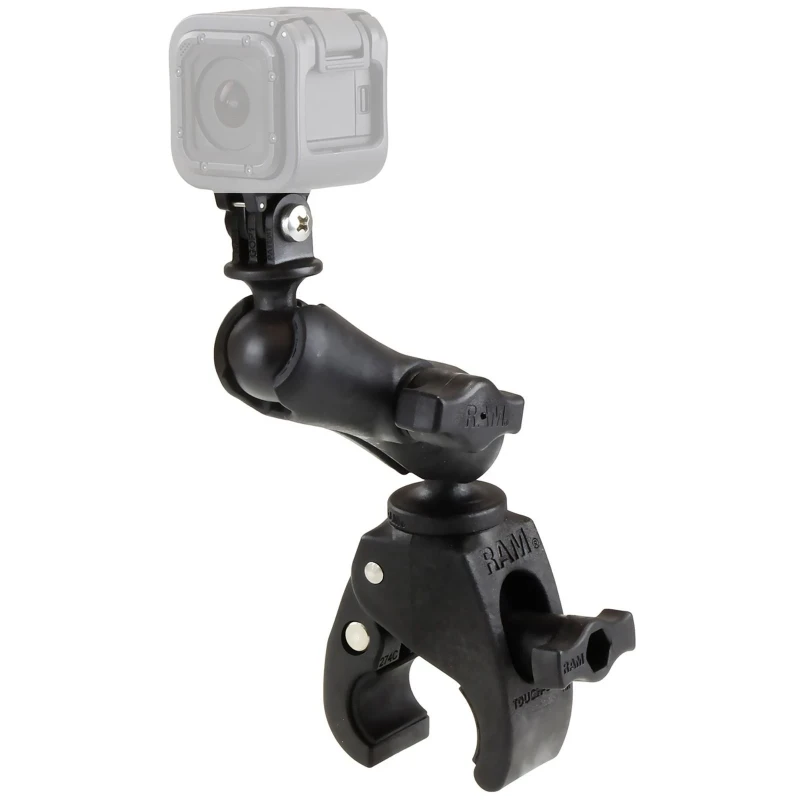 Tough-Claw camera mount GoPro - (1 inch), Tough-Claw small (diameter 15.9-29.0 mm), connecting arm (approx. 90 mm)