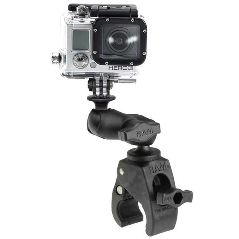 Tough-Claw Kamerahalterung GoPro -  (1 Zoll), Tough-Claw klein (Durchmesser 15,9-29,0 mm), Verbindungsarm (ca. 60 mm)