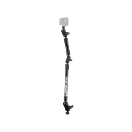 GoPro-Set für Tough-Track Schienen - Set mit T-Slot, 12 Zoll Kunststoff-Stab, 4 Zoll Kunststoff-Stab, GoPro-Adapter