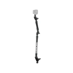 GoPro-Set für Tough-Track Schienen - Set mit T-Slot, 12 Zoll Kunststoff-Stab, 4 Zoll Kunststoff-Stab, GoPro-Adapter