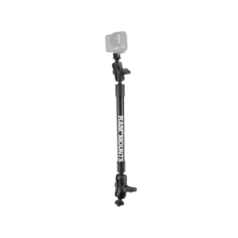 GoPro-Set für Tough-Track Schienen - Set mit T-Slot, 12 Zoll Kunststoff-Stab, 2 kurze Verbindungsarme, GoPro-Adapter