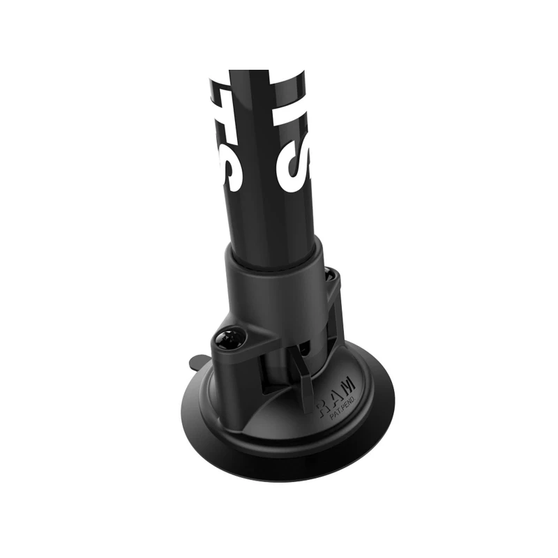 Stand-Saugfuss mit GoPro-Adapter - Saugfuss, Kunststoffrohr (ca. 450 mm), kurzer Verbindungsarm, GoPro-Adapter,  (1 Zoll)