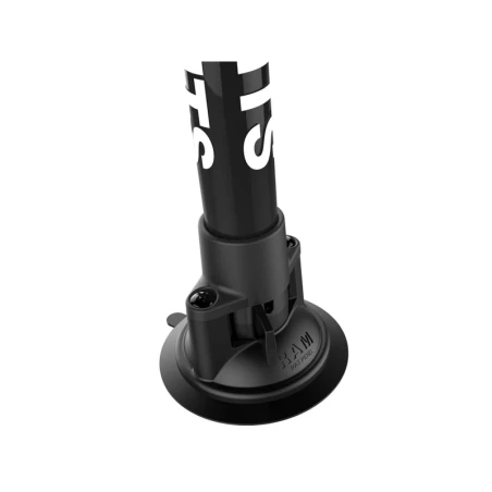 Stand-Saugfuss mit GoPro-Adapter - Saugfuss, Kunststoffrohr (ca. 450 mm), kurzer Verbindungsarm, GoPro-Adapter,  (1 Zoll)