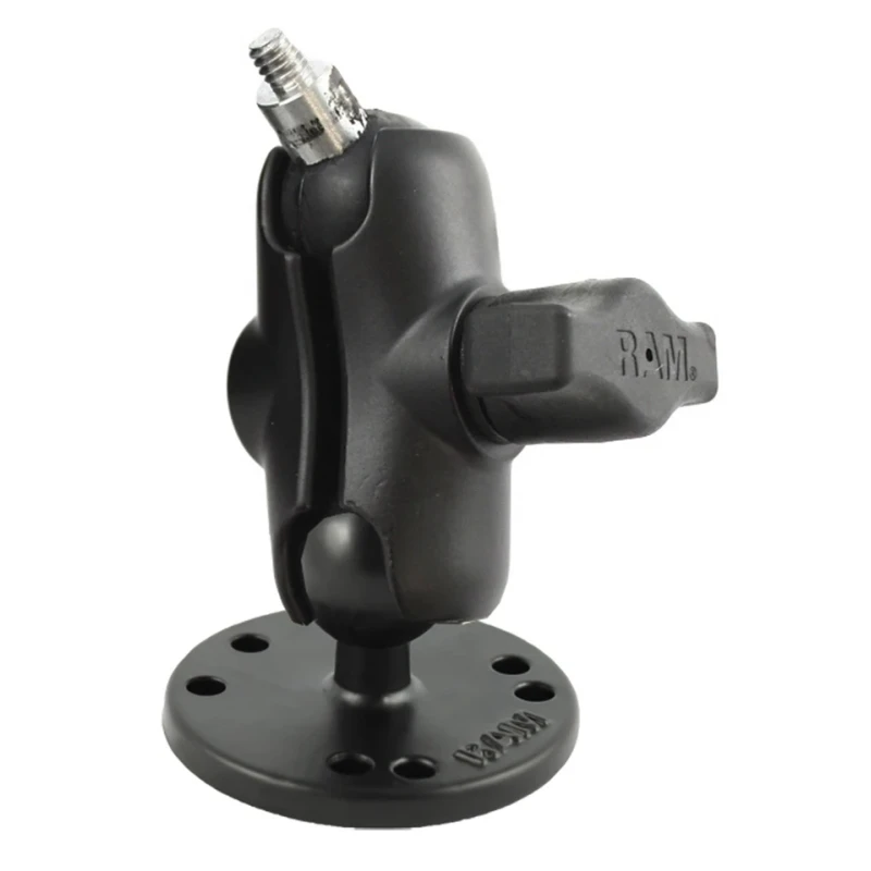 RAM MOUNT Aufbau-Kamerahalterung (1/4"-20 Gewinde), runde Basis, kurzer Arm