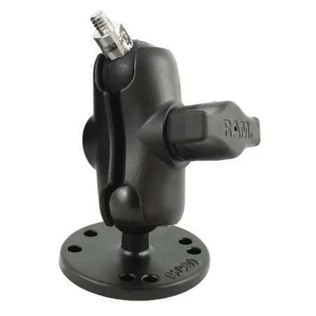 RAM MOUNT Aufbau-Kamerahalterung (1/4"-20 Gewinde), runde Basis, kurzer Arm