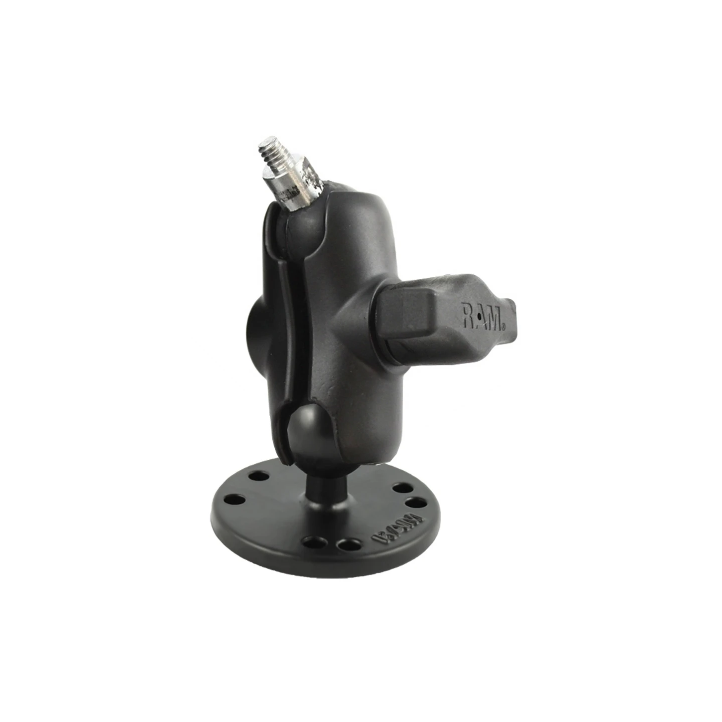 RAM MOUNT Aufbau-Kamerahalterung (1/4"-20 Gewinde), runde Basis, kurzer Arm