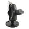 RAM MOUNT surface-mounted camera mount (1/4"-20 thread), round base, short arm