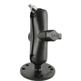 RAM MOUNT Aufbau-Kamerahalterung (1/4"-20 Gewinde), runde Basis, mittlerer Arm