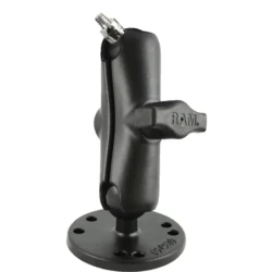 RAM MOUNT Aufbau-Kamerahalterung (1/4"-20 Gewinde), runde Basis, mittlerer Arm
