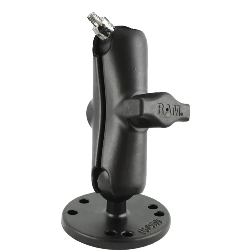 RAM MOUNT Aufbau-Kamerahalterung (1/4"-20 Gewinde), runde Basis, mittlerer Arm