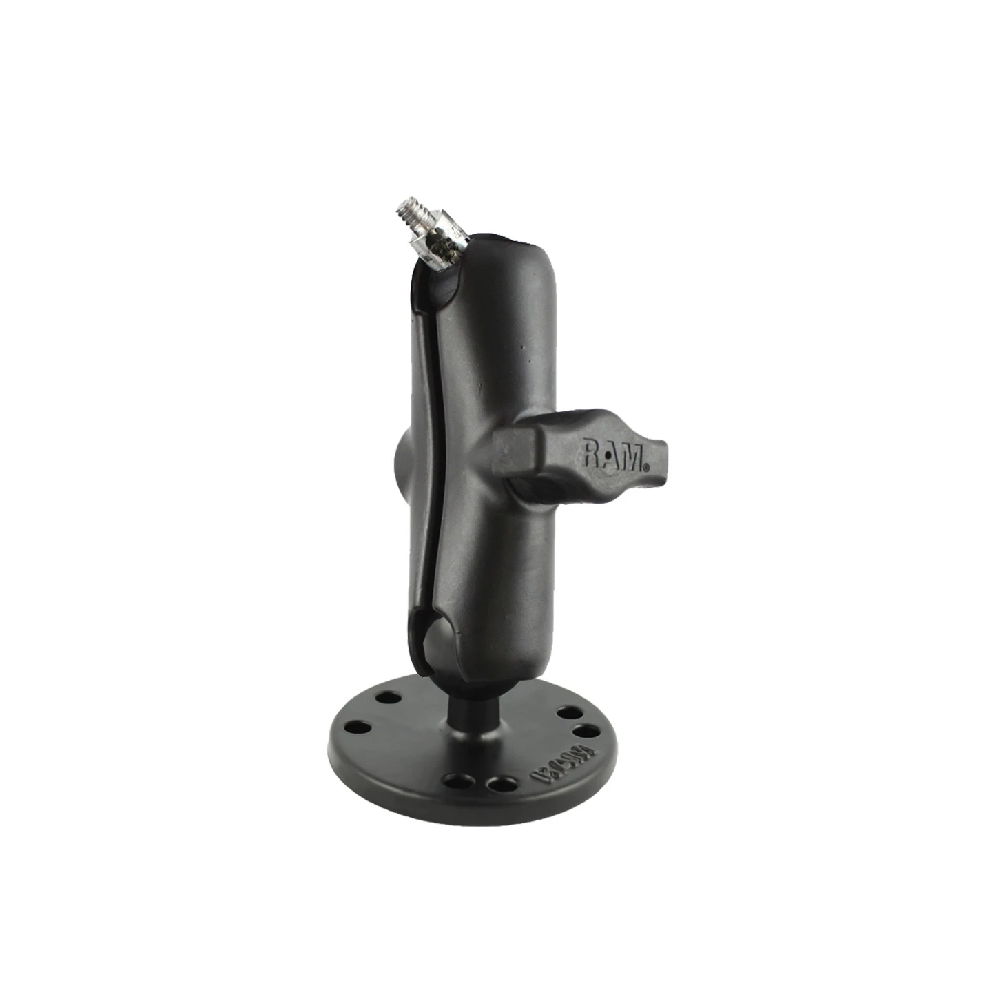 RAM MOUNT Aufbau-Kamerahalterung (1/4"-20 Gewinde), runde Basis, mittlerer Arm