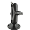 RAM MOUNT surface-mounted camera mount (1/4"-20 thread), round base, centre arm
